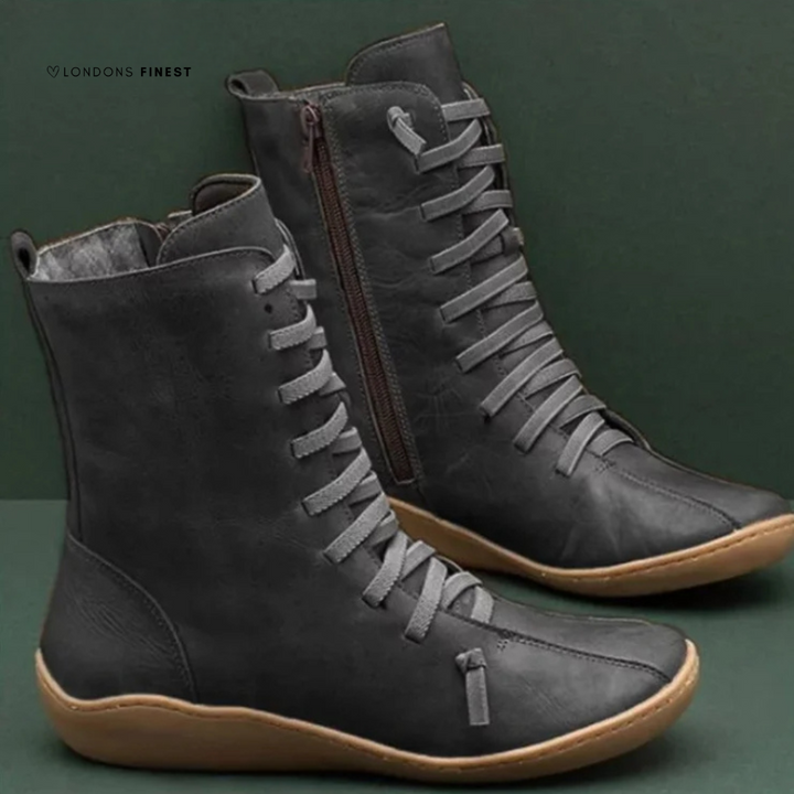 Brooklyn | Lace-Up Ankle Zipper Boots
