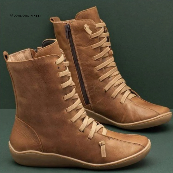 Brooklyn | Lace-Up Ankle Zipper Boots