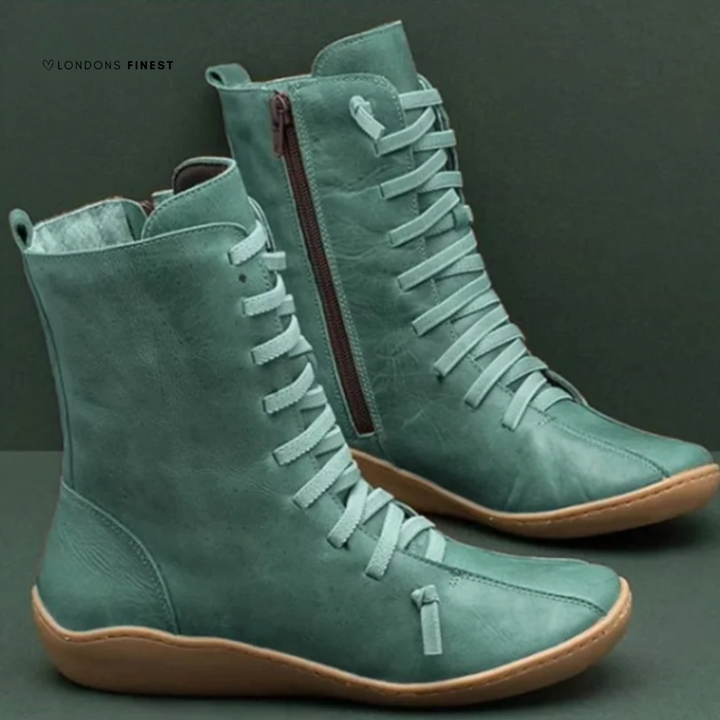 Brooklyn | Lace-Up Ankle Zipper Boots