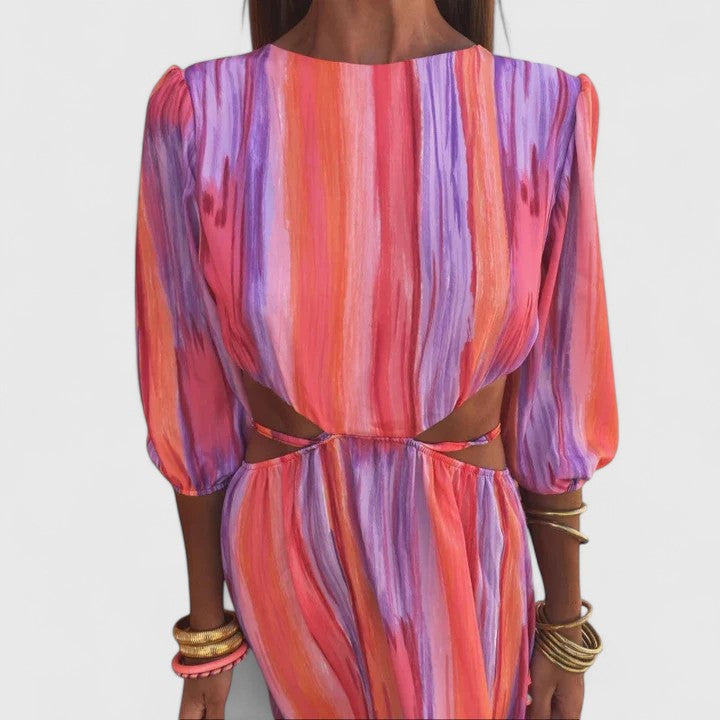 Carissa | Modern Cut-Out Midi Dress