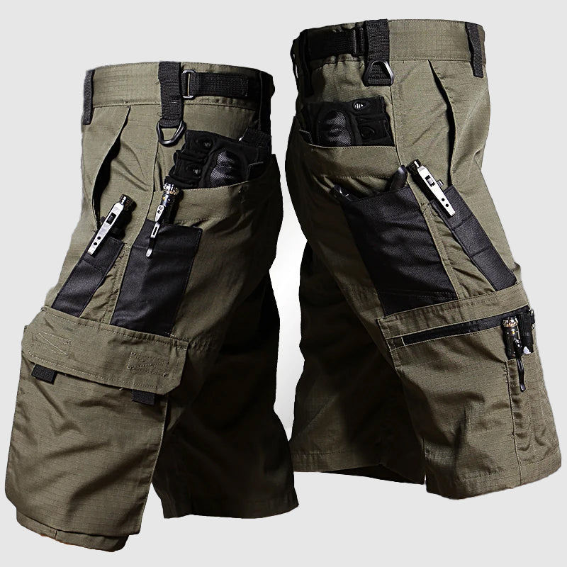 Jax | Camouflage Multi Compartment Cargo Shorts