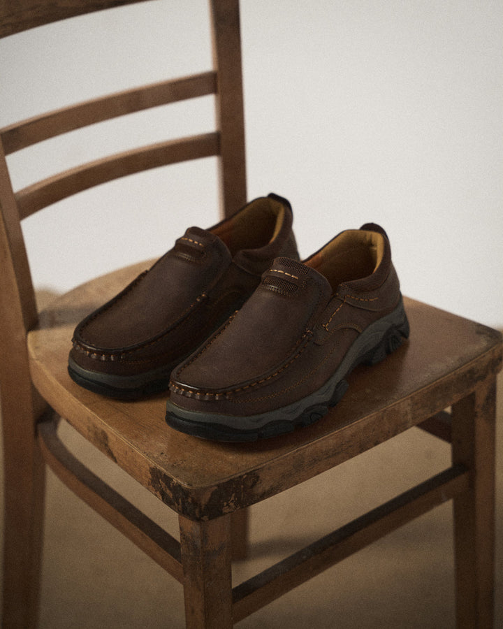 Asher | Round Toe Thick Sole Loafers
