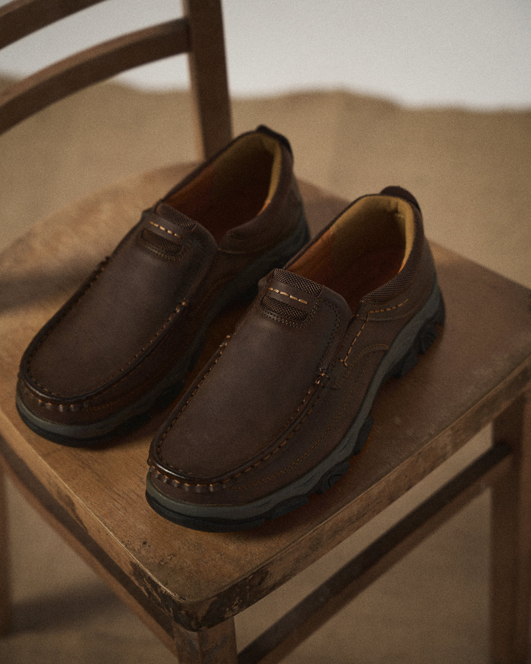 Asher | Round Toe Thick Sole Loafers
