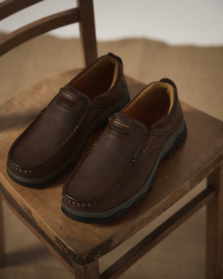 Asher | Round Toe Thick Sole Loafers