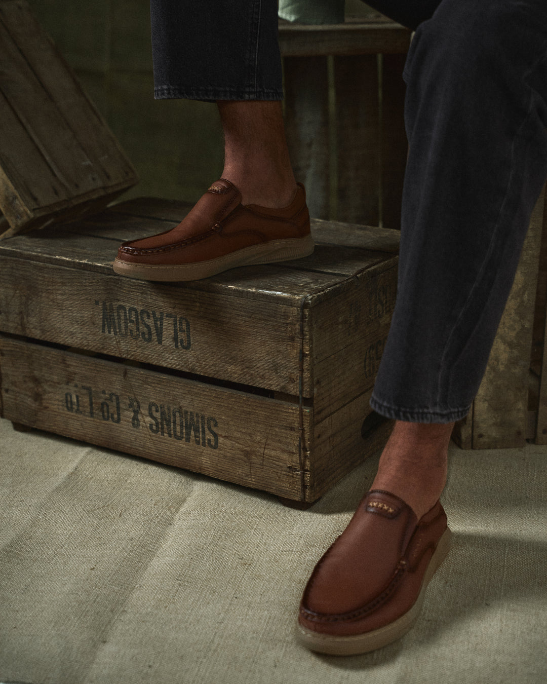 Andy | Low-Cut Moc Toe Slip-On Shoes