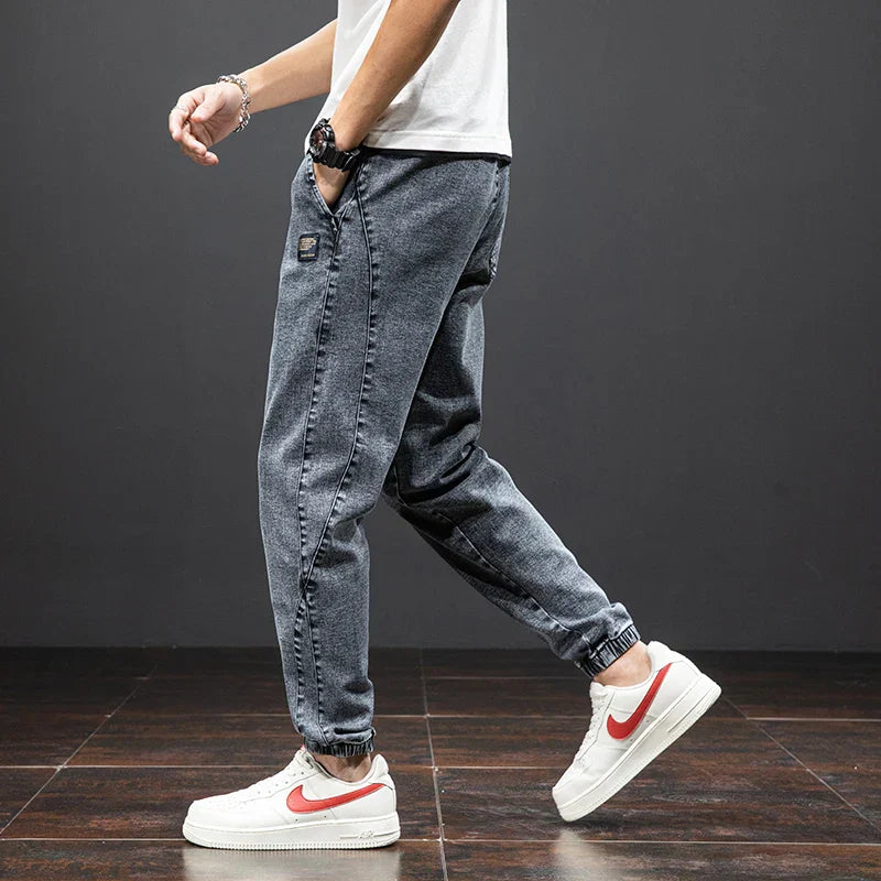 Niko | Tapered Jogger Pants with Patch