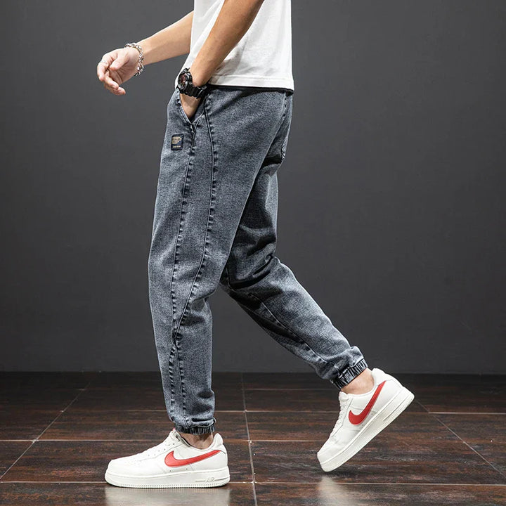 Niko | Tapered Jogger Pants with Patch