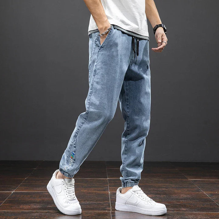 Niko | Tapered Jogger Pants with Patch