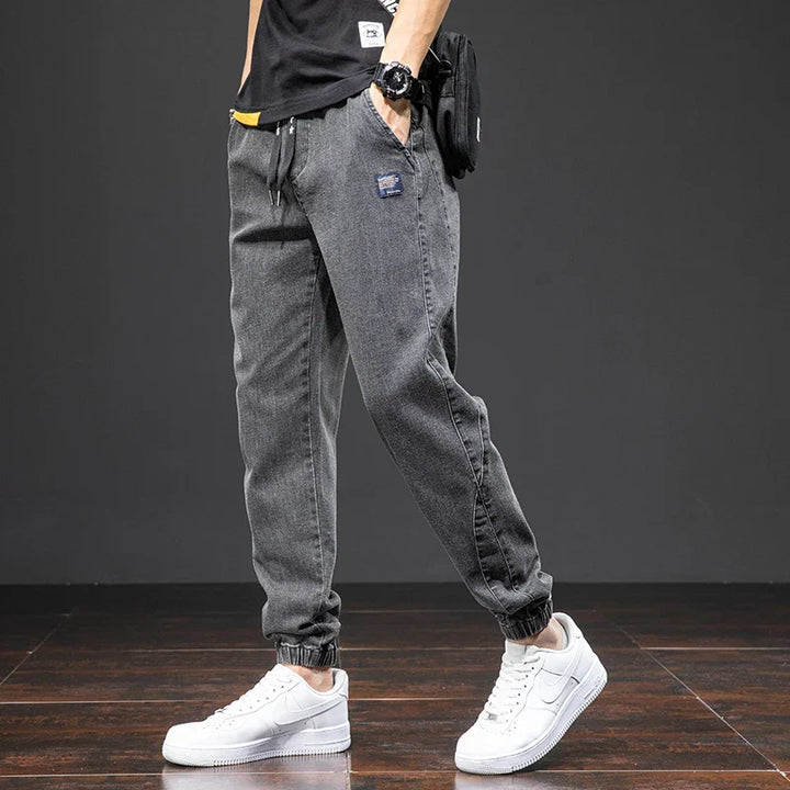 Niko | Tapered Jogger Pants with Patch