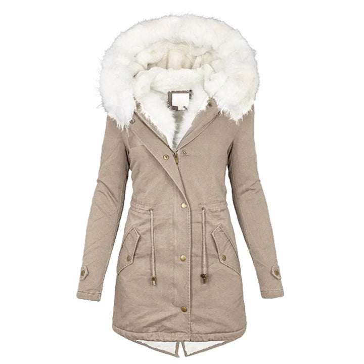 Carla | Faux Fur Hooded Winter Parka Coat