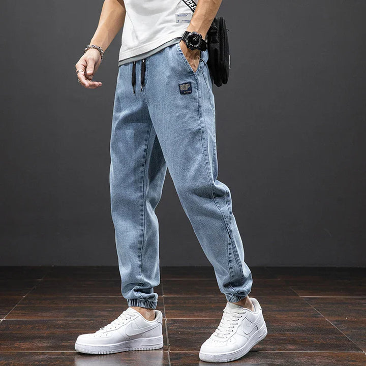 Niko | Tapered Jogger Pants with Patch