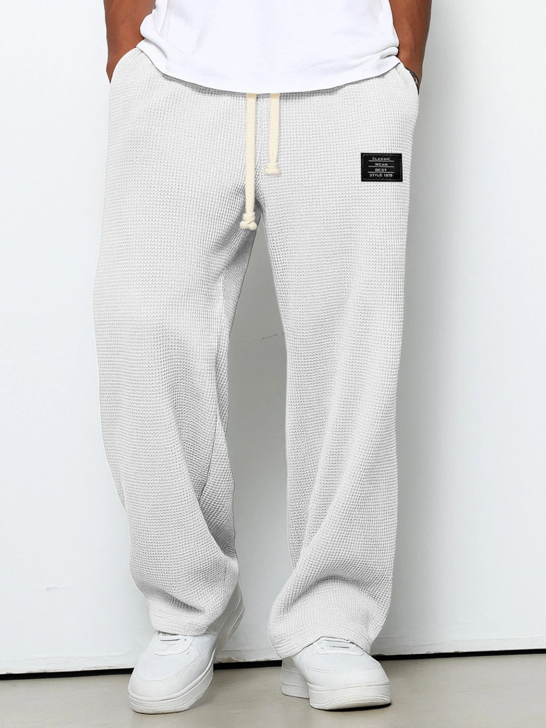 Arjun | Drawstring Wide Leg Lounge Pants