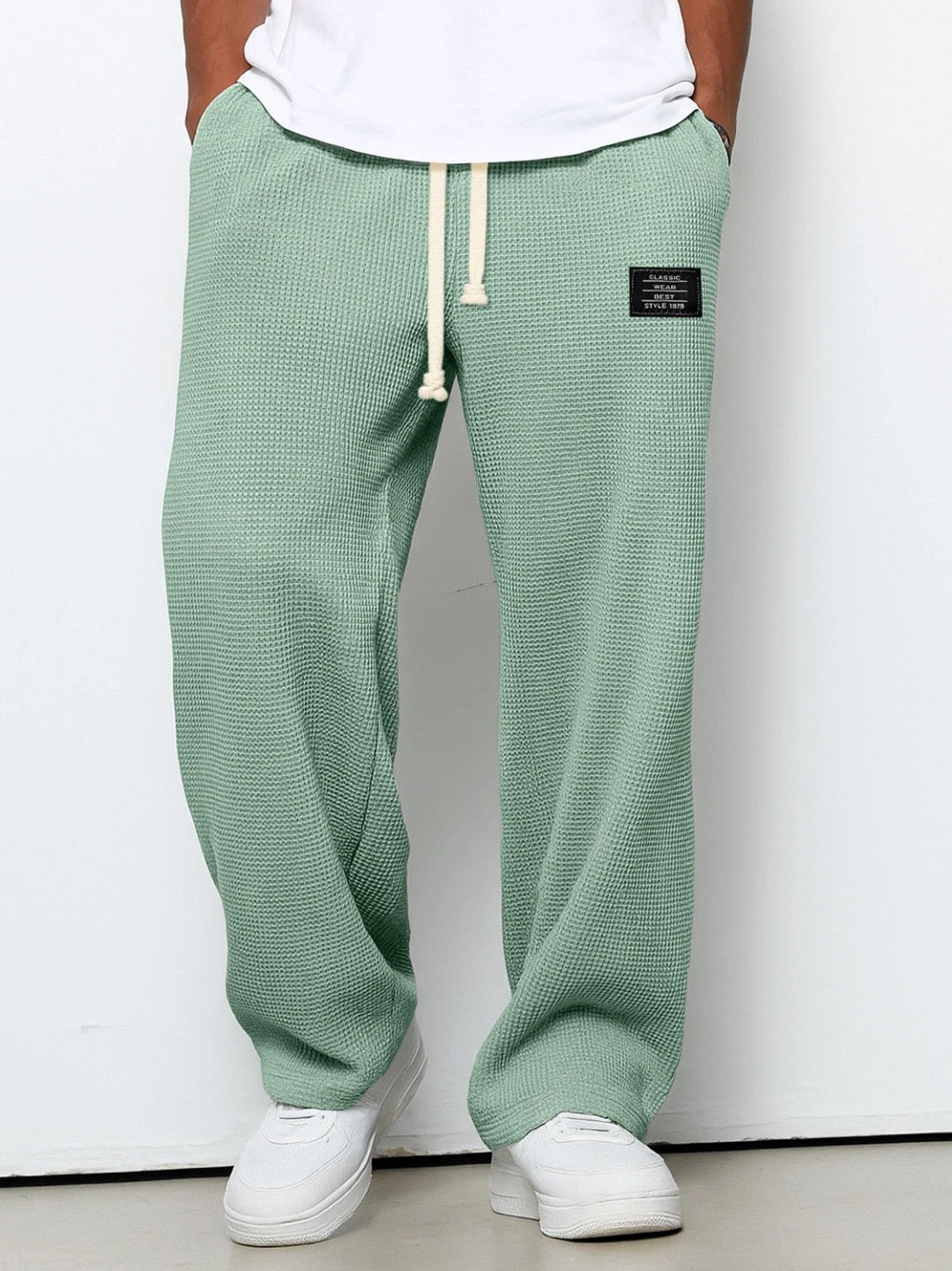 Arjun | Drawstring Wide Leg Lounge Pants