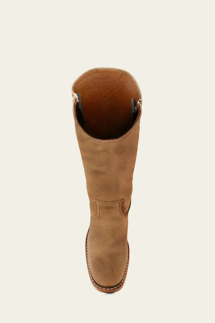 Stefania | Tall Leather Block Heel Boots