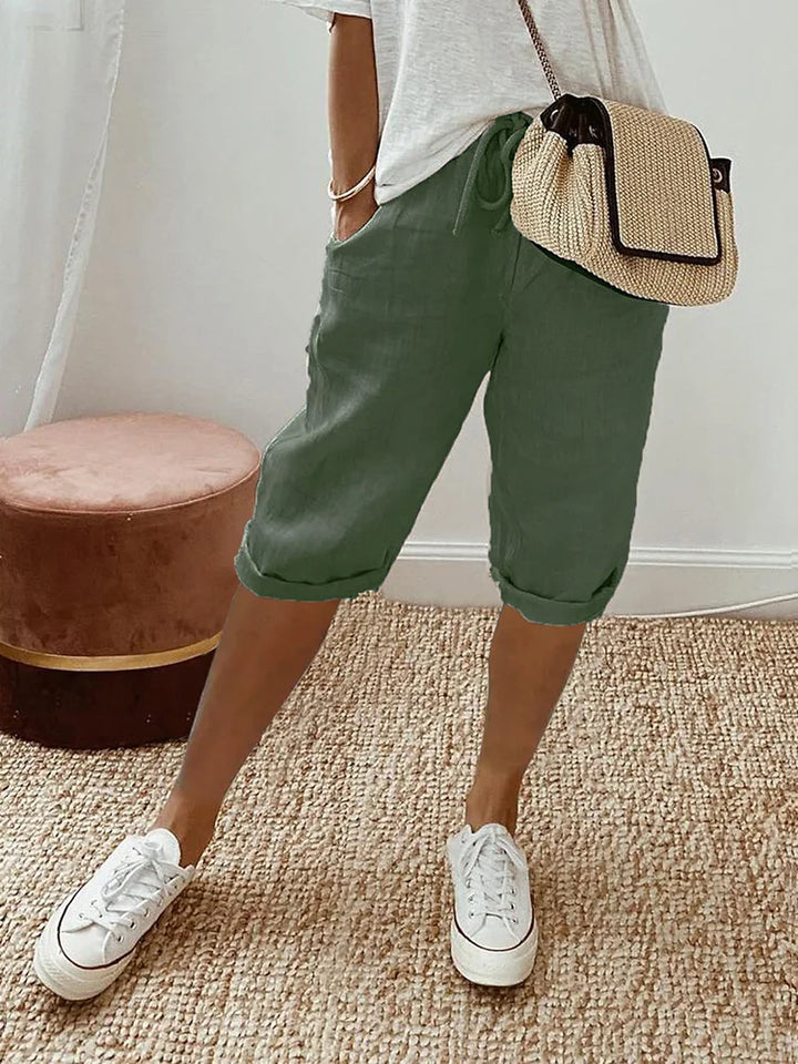 Arnold | Rolled Hem Drawstring Shorts