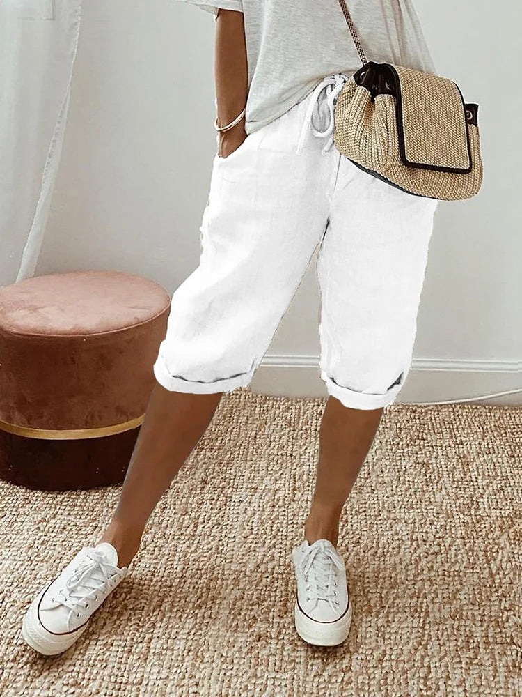Arnold | Rolled Hem Drawstring Shorts