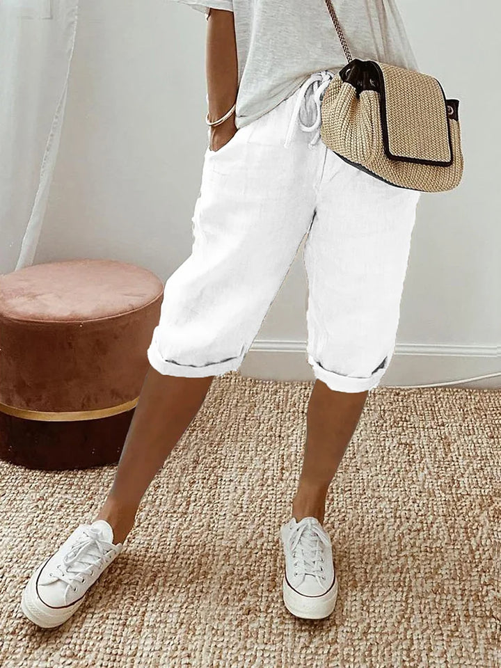 Arnold | Rolled Hem Drawstring Shorts