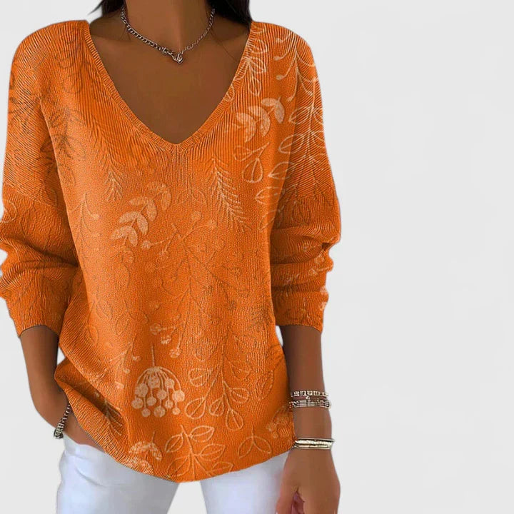 Sydney | V-Neck Patterned Top