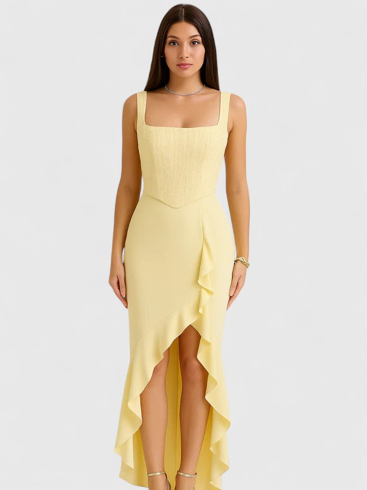 Eliane | Ruffled Midi Dress