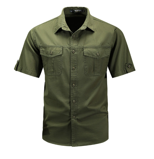 Desmond | Utility Pocket Spring Shirt
