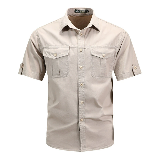 Desmond | Utility Pocket Spring Shirt