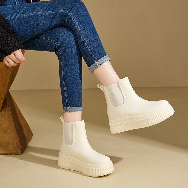 Mya | Platform Chelsea Boots with Elastic Side
