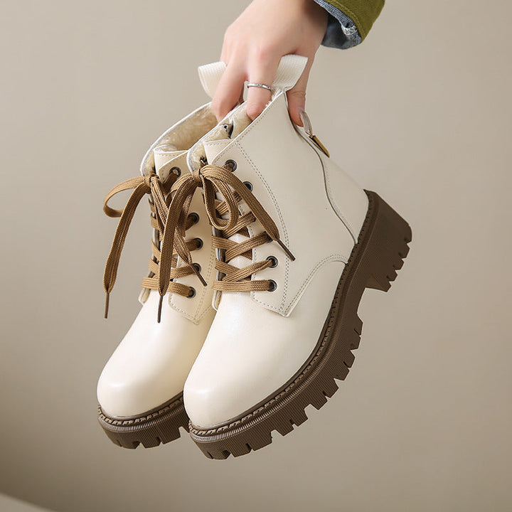 Isabeau | Lace-Up Lug Sole Combat Boots