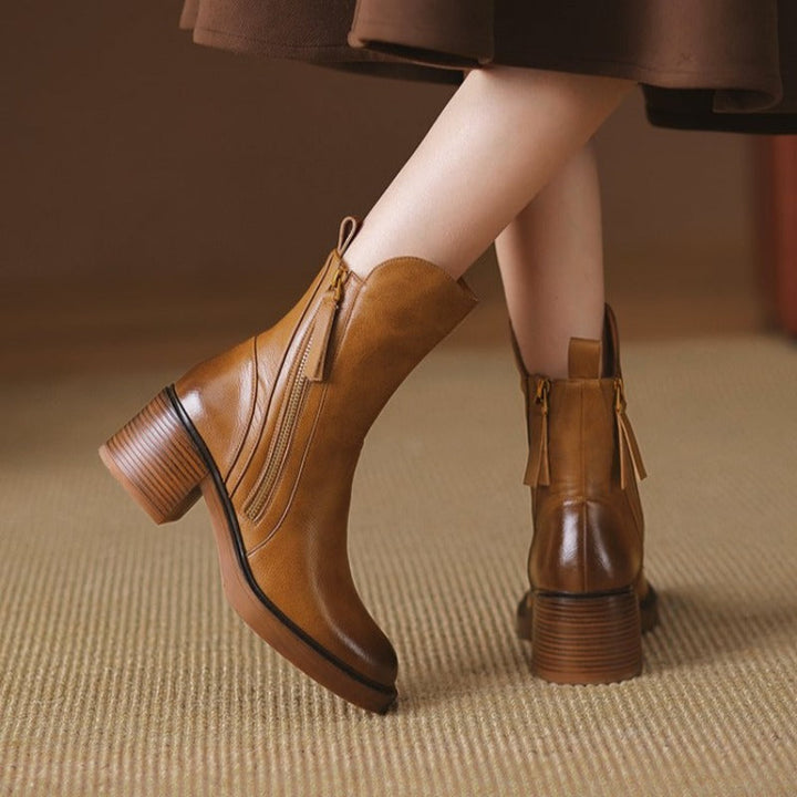 Hana | Western Boots with Block Heel