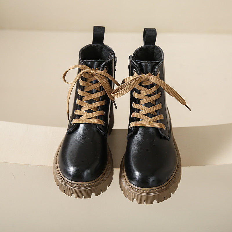 Isabeau | Lace-Up Lug Sole Combat Boots