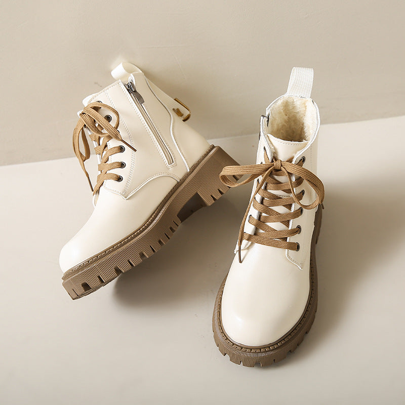 Isabeau | Lace-Up Lug Sole Combat Boots