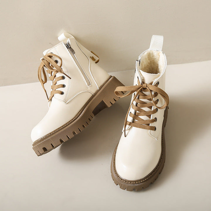 Isabeau | Lace-Up Lug Sole Combat Boots