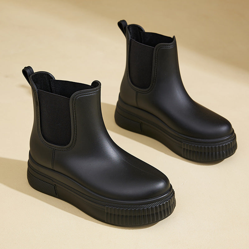 Mya | Platform Chelsea Boots with Elastic Side