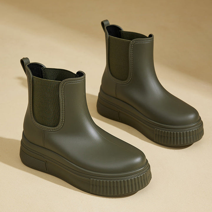 Mya | Platform Chelsea Boots with Elastic Side