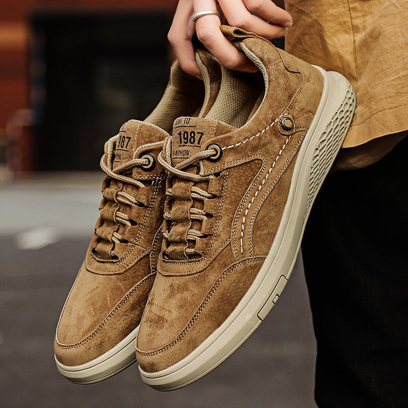 Declan | Paneled Lace-Up Sneakers