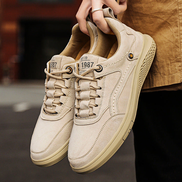 Declan | Paneled Lace-Up Sneakers