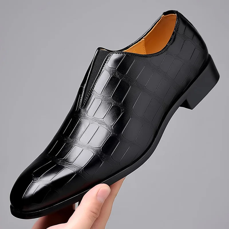 Abel | Textured Slip-On Dress Shoes