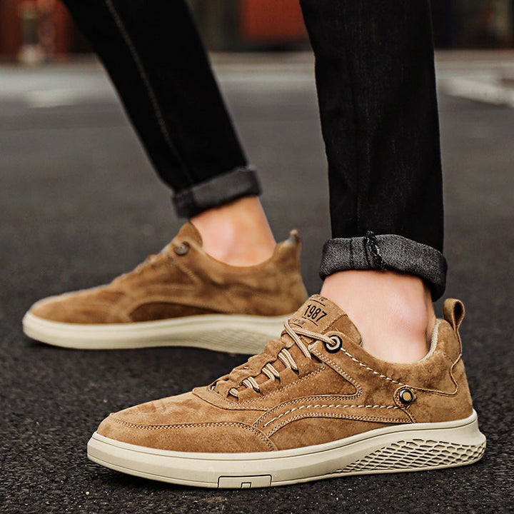 Declan | Paneled Lace-Up Sneakers
