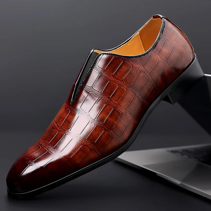 Abel | Textured Slip-On Dress Shoes