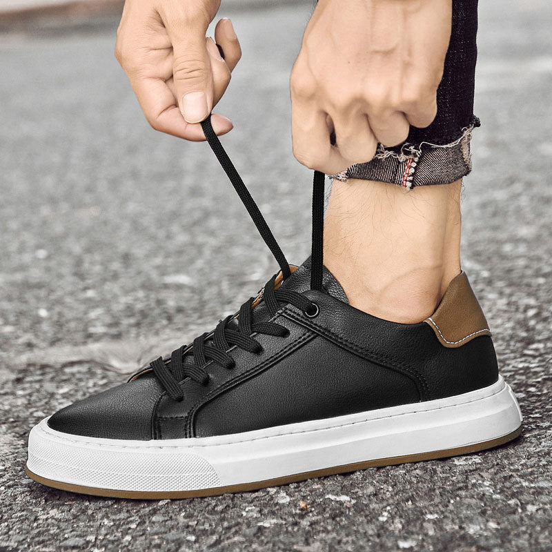 Douglas | Structured Panel Lace-Up Sneakers
