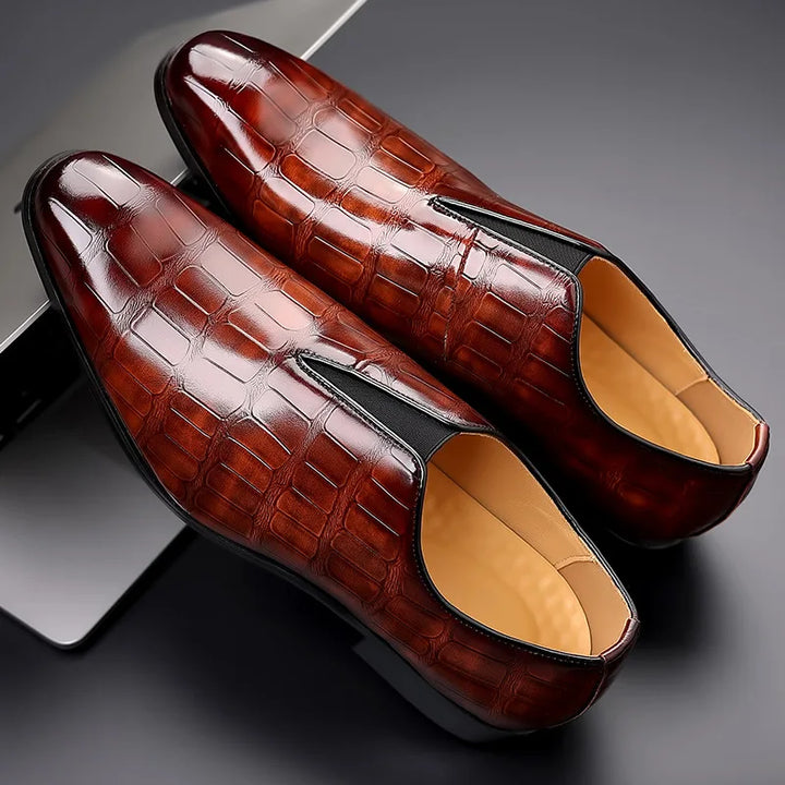 Abel | Textured Slip-On Dress Shoes