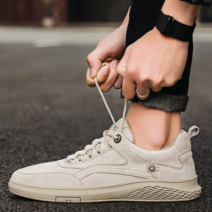 Declan | Paneled Lace-Up Sneakers