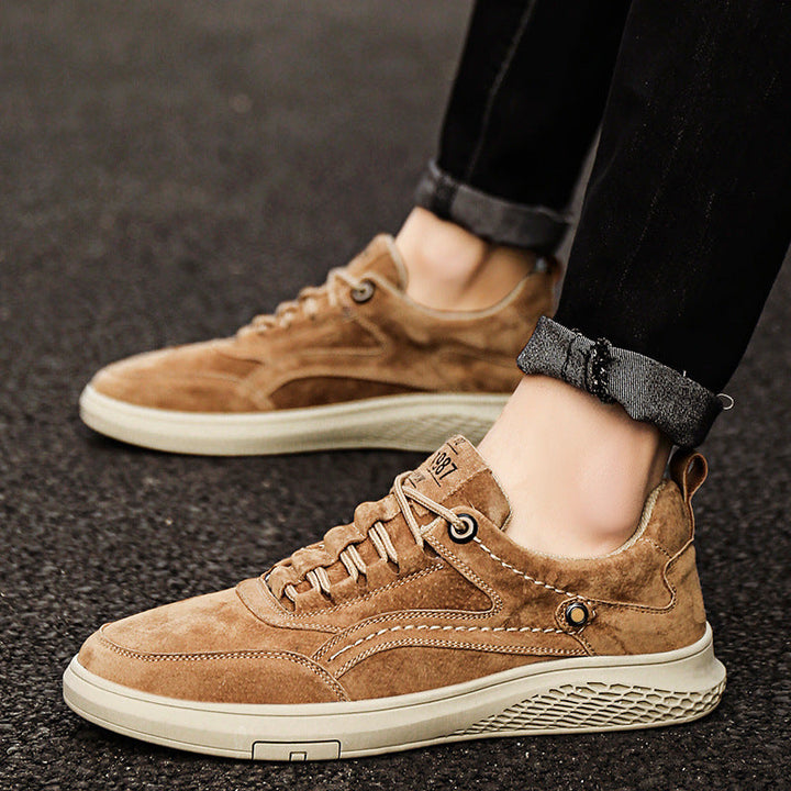Declan | Paneled Lace-Up Sneakers