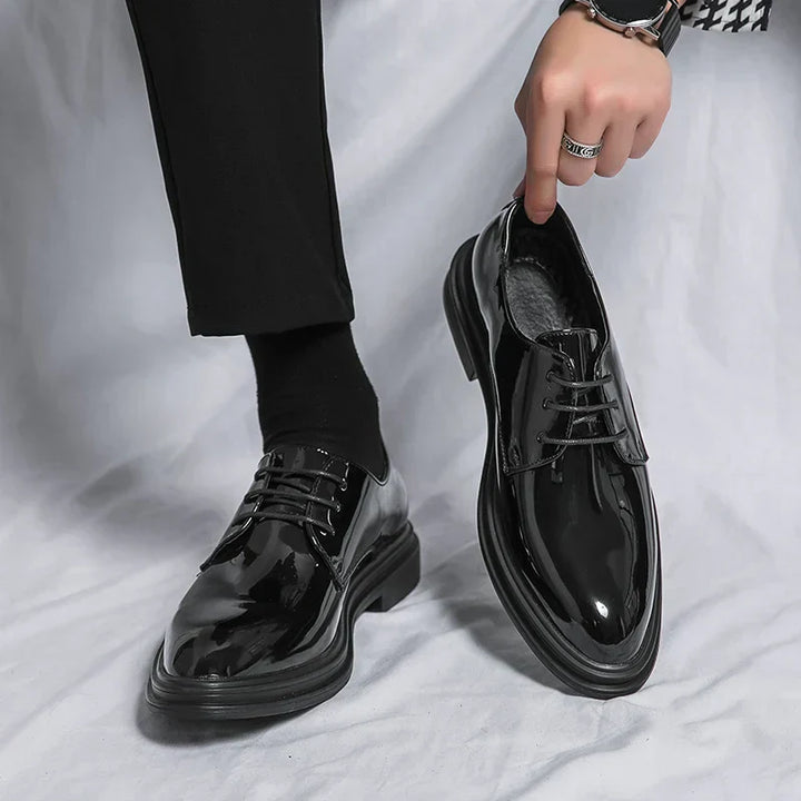 Vincent | Glossy Formal Derby Shoes