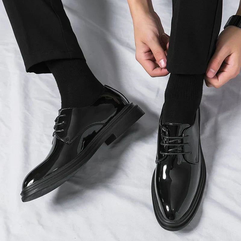 Vincent | Glossy Formal Derby Shoes