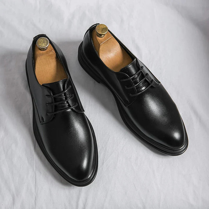 Vincent | Glossy Formal Derby Shoes