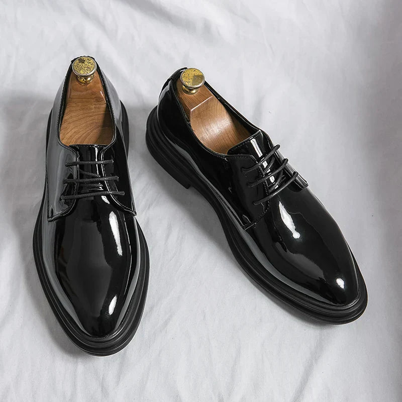 Vincent | Glossy Formal Derby Shoes