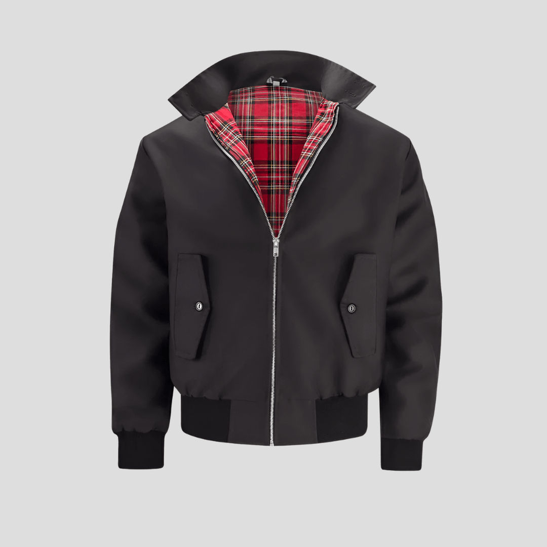 Owen | Classic Checked-Lining Bomber Jacket