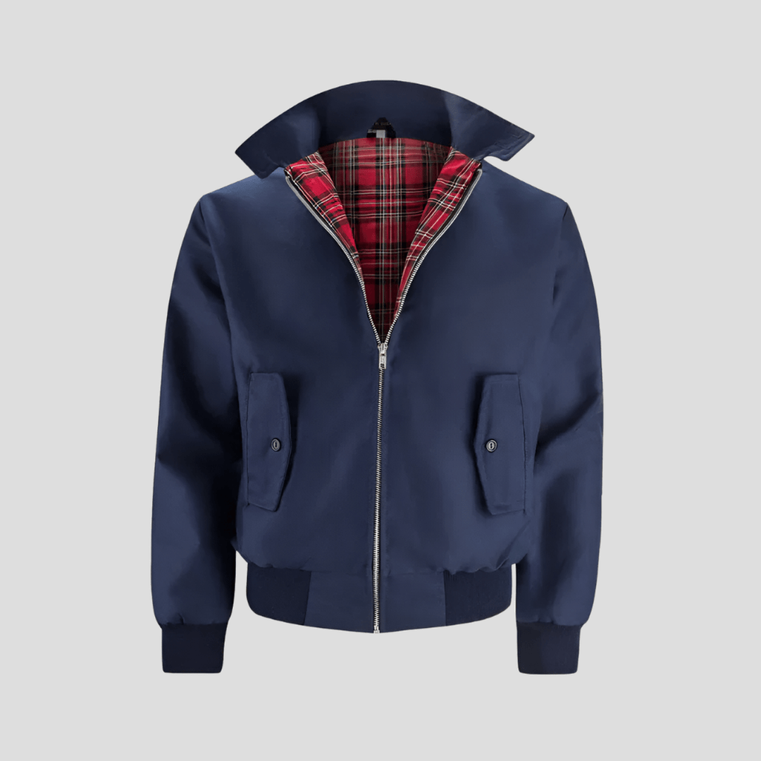 Owen | Classic Checked-Lining Bomber Jacket