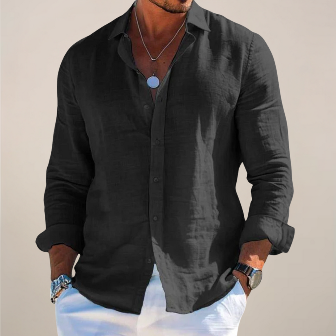 Miles | Long Sleeve Button-Up Casual Shirt