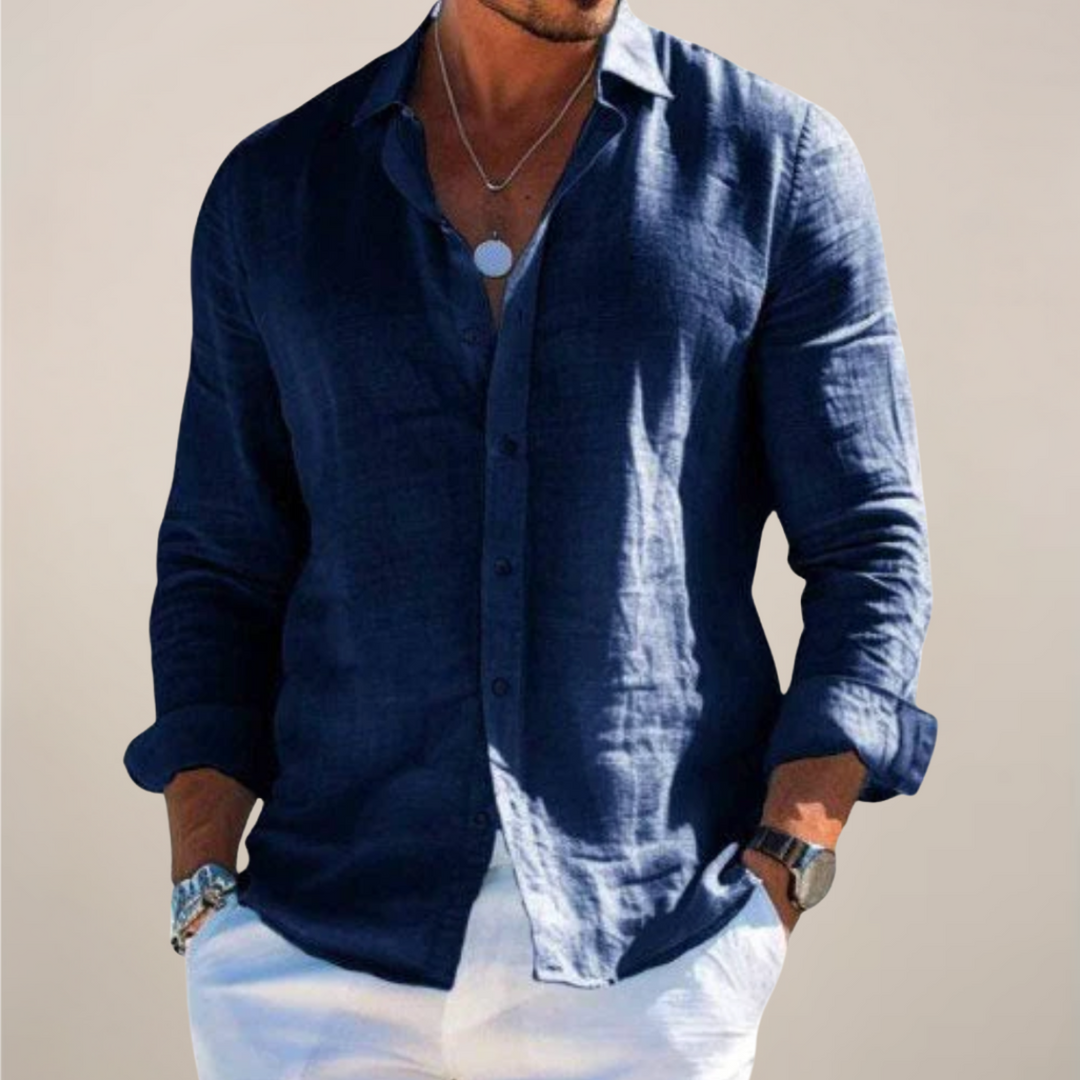 Miles | Long Sleeve Button-Up Casual Shirt